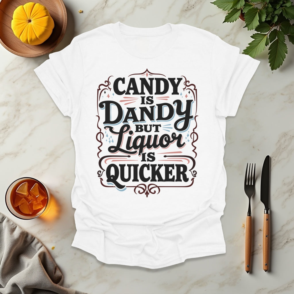 Candy is Dandy But Liquor is Quicker T-Shirt