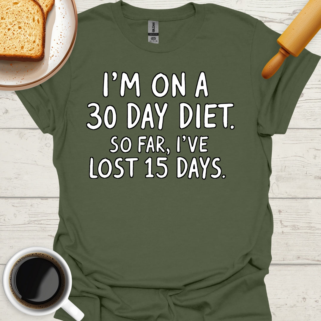 I'm On A 30 Day Diet. So Far, I've Lost 15 Days.