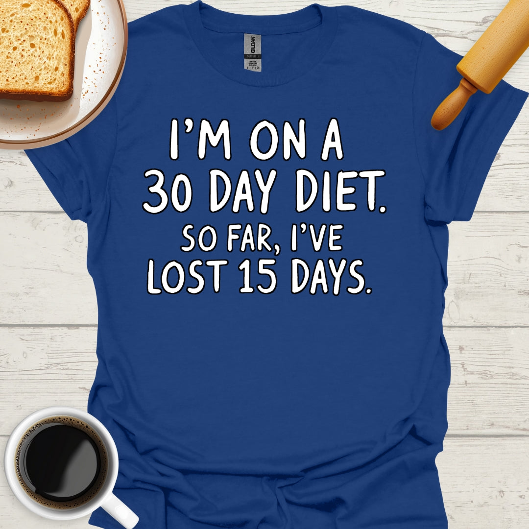 I'm On A 30 Day Diet. So Far, I've Lost 15 Days.