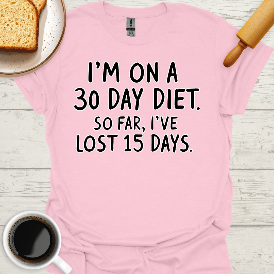 I'm On A 30 Day Diet. So Far, I've Lost 15 Days.